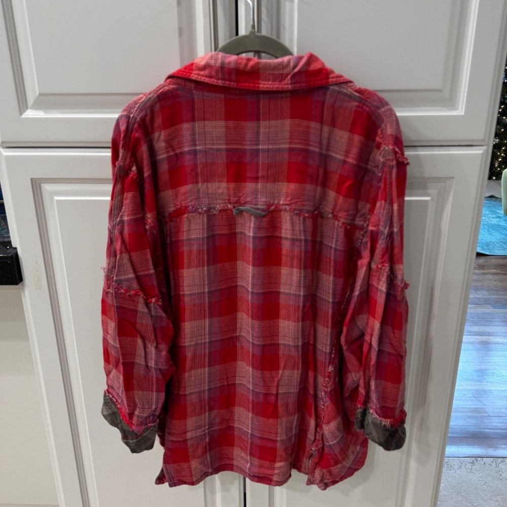 Free People Intimately Fallin' For Flannel Sleep Shirt - Picture 3 of 5